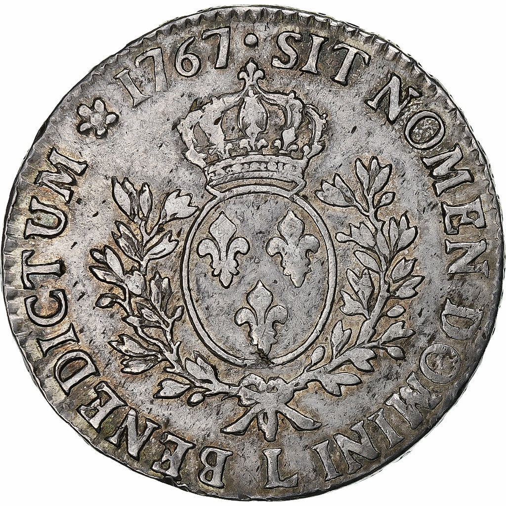 Francja, Louis XV, Écu au bandeau, 1767, Bayonne, Srebro, EF(40-45)