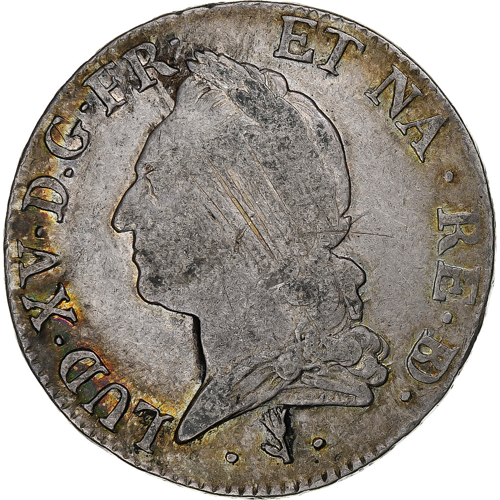 Francia, Louis XV, Écu au buste lauré, 1772, Pau, Argento, MB