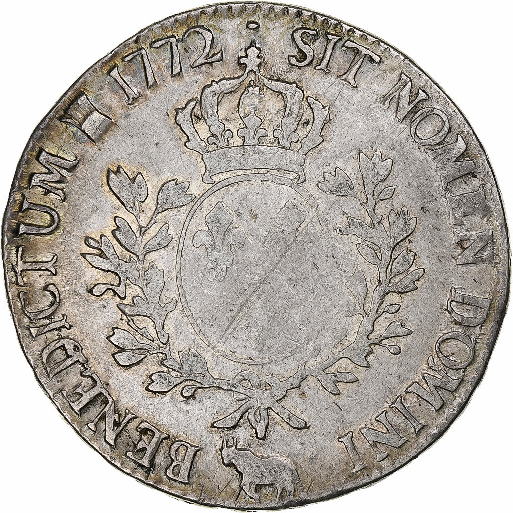 Francia, Louis XV, Écu au buste lauré, 1772, Pau, Argento, MB