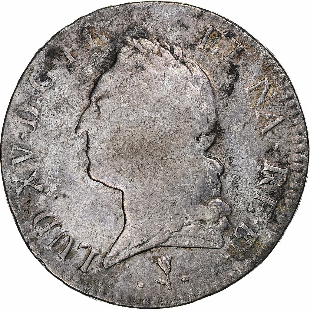 Frankrijk, Louis XV, Écu au buste lauré, 1772, Pau, Zilver, FR, Gadoury:323a