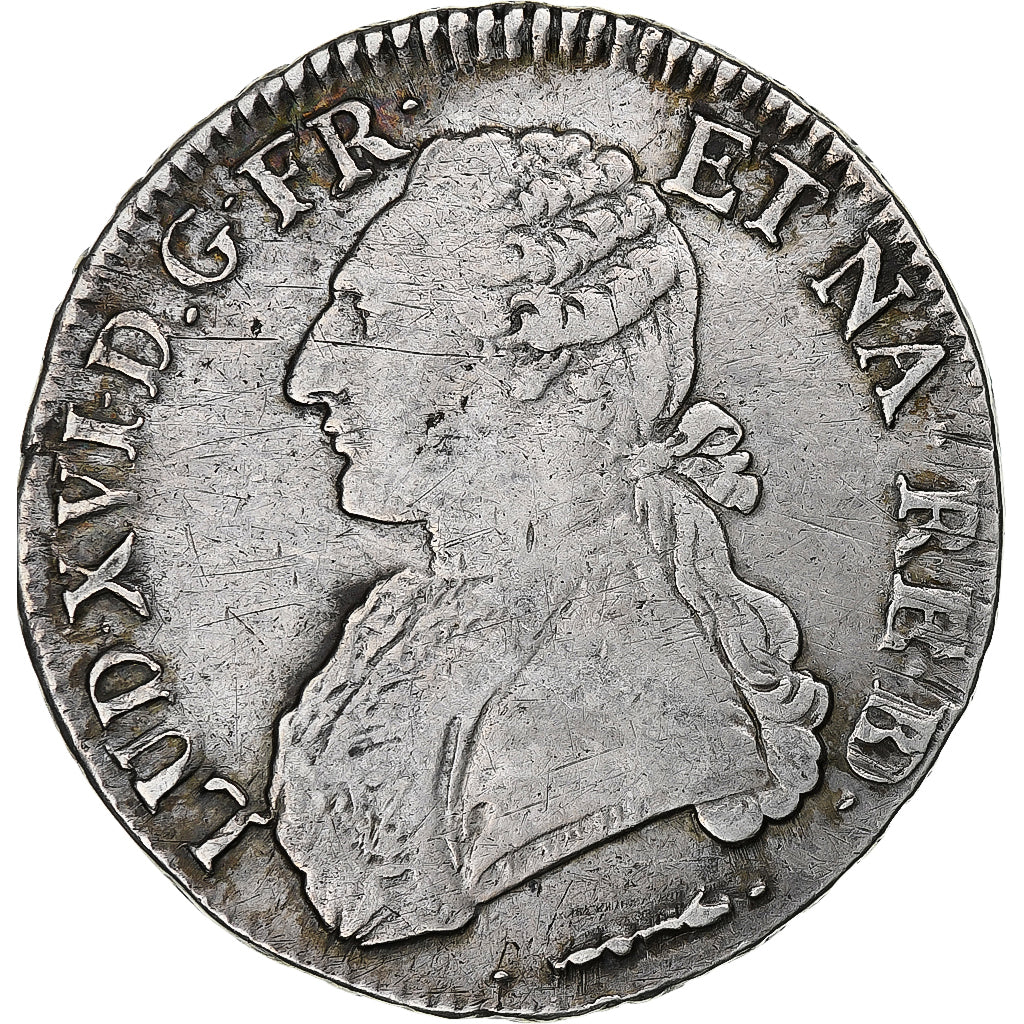 Frankreich, Louis XVI, Écu de Béarn aux branches d'olivier, 1778, Pau, Silber