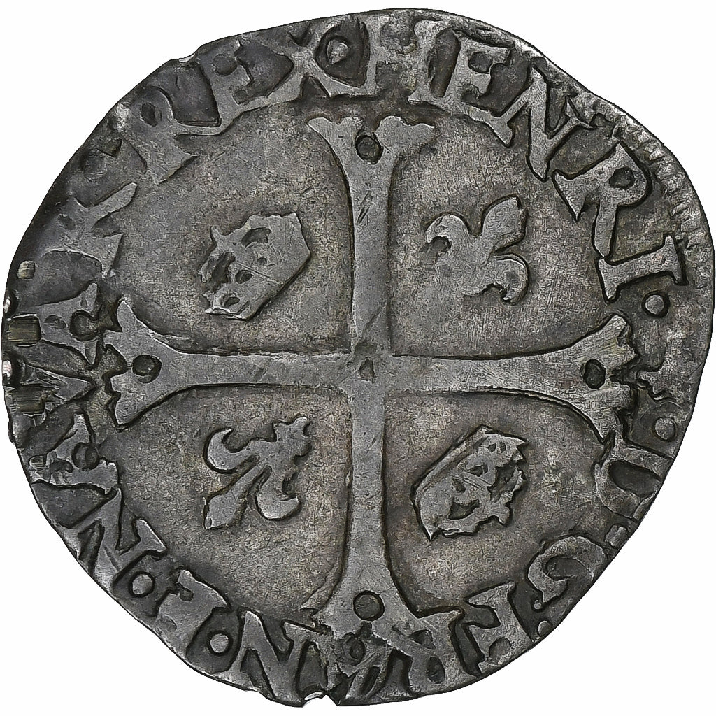 Francia, Henri IV, Douzain de Navarre, 1590, Saint-Palais, Biglione, BB