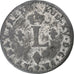 Francia, Louis XV, Double Sol, 1741, Strasbourg, Vellón, BC+, Gadoury:281