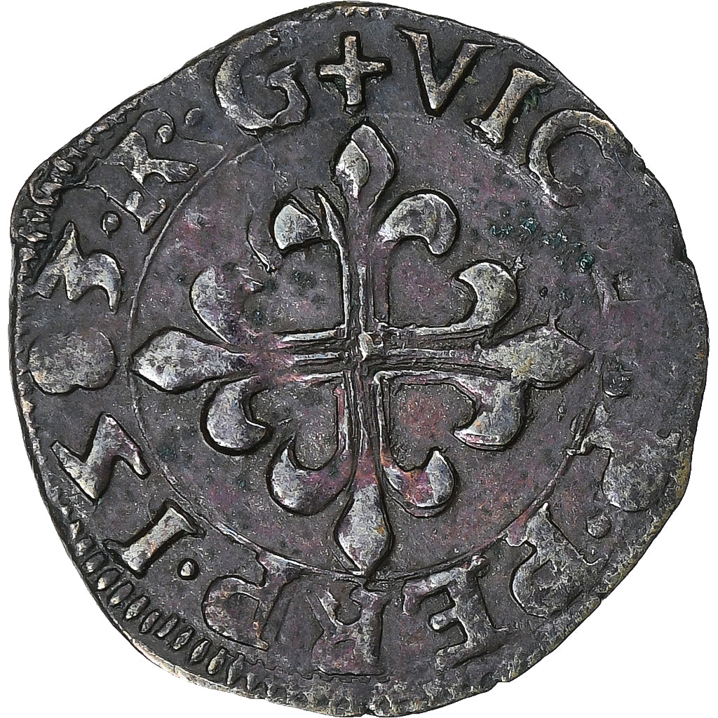 Italia, Comté de Desana, Delfino Tizzone, Liard, 1583, Passerano, Biglione