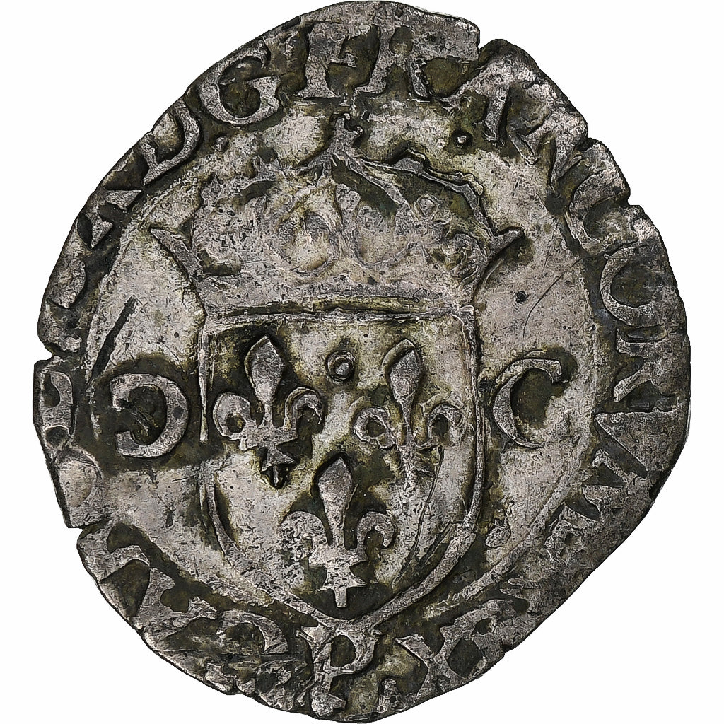 Frankreich, Charles X, Douzain aux deux C, 1593, Dijon, Billon, S+, Gadoury:514A