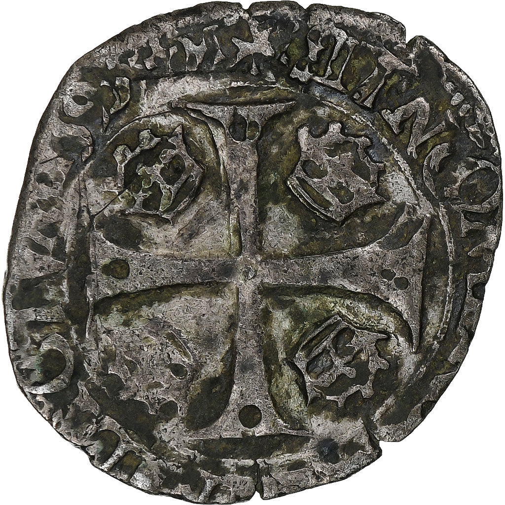 Frankreich, Charles X, Douzain aux deux C, 1593, Dijon, Billon, S+, Gadoury:514A