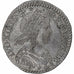 França, Louis XIV, 1/12 Ecu à la mèche longue, 1659, Lyon, Prata, EF(40-45)
