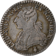 Francia, Louis XV, 1/10 Écu aux branches d'olivier, 1785, Paris, Argento, BB