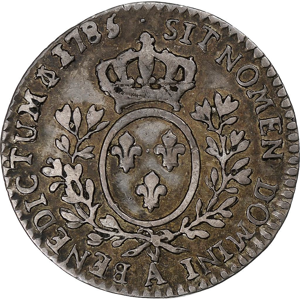 Francia, Louis XV, 1/10 Écu aux branches d'olivier, 1785, Paris, Argento, BB