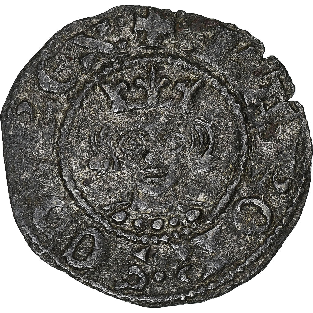 Italië, Kingdom of Naples, Charles II d'Anjou, Denier, 1285-1309, Billon, ZF+