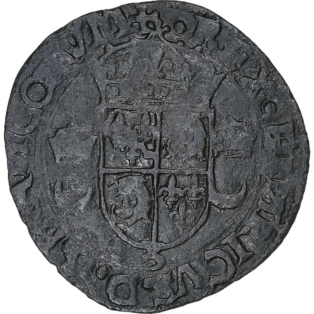 France, Henri II, Douzain du Dauphiné, 1552, Grenoble, Billon, TB+, Gadoury:359
