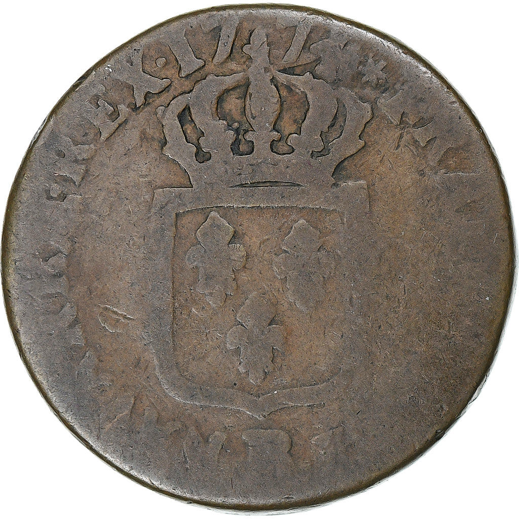 Frankrijk, Louis XV, Sol à la vieille tête, 1774, Strasbourg, Koper, FR