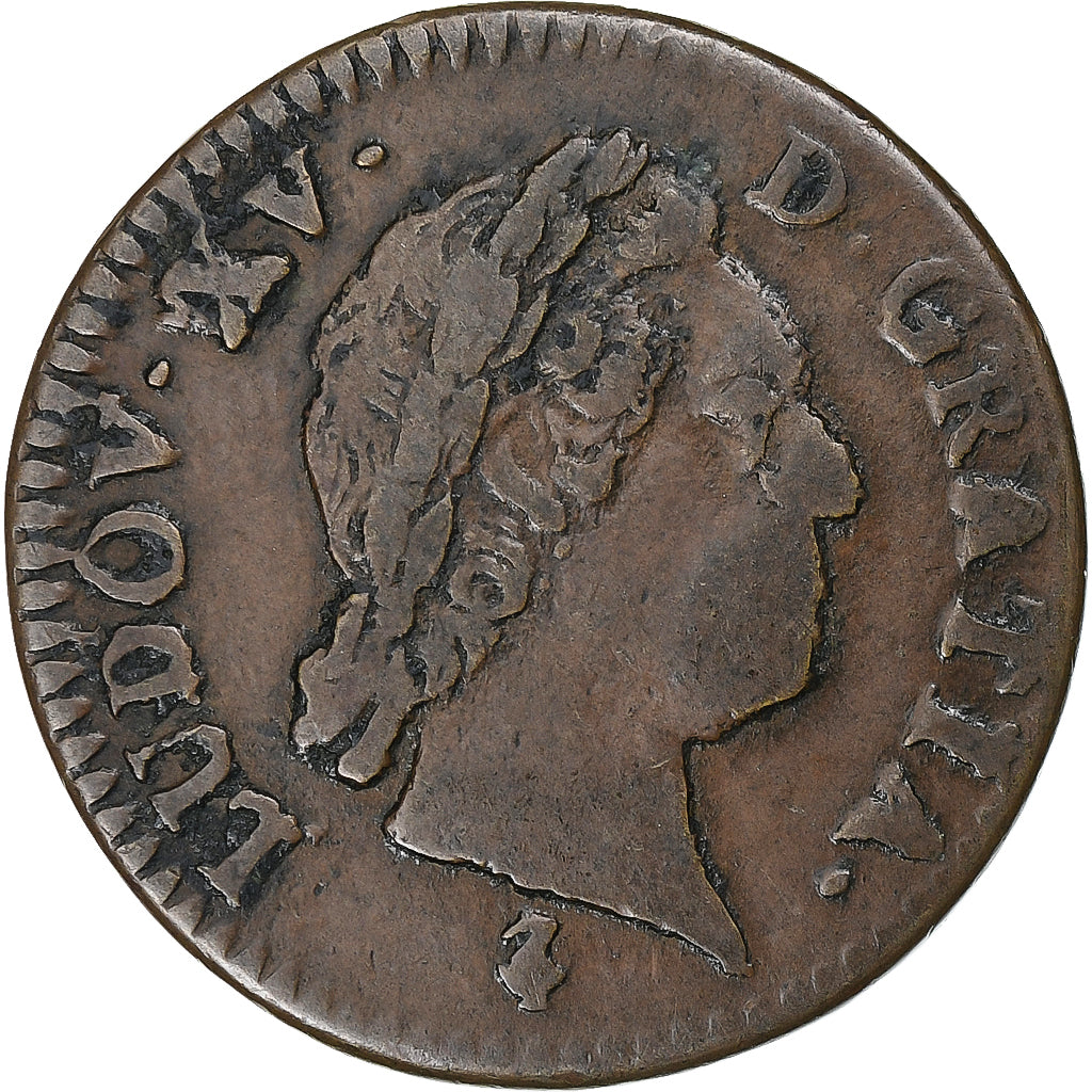 Frankrijk, Louis XV, 1/2 Sol à la vieille tête, 1769, Paris, Koper, FR+