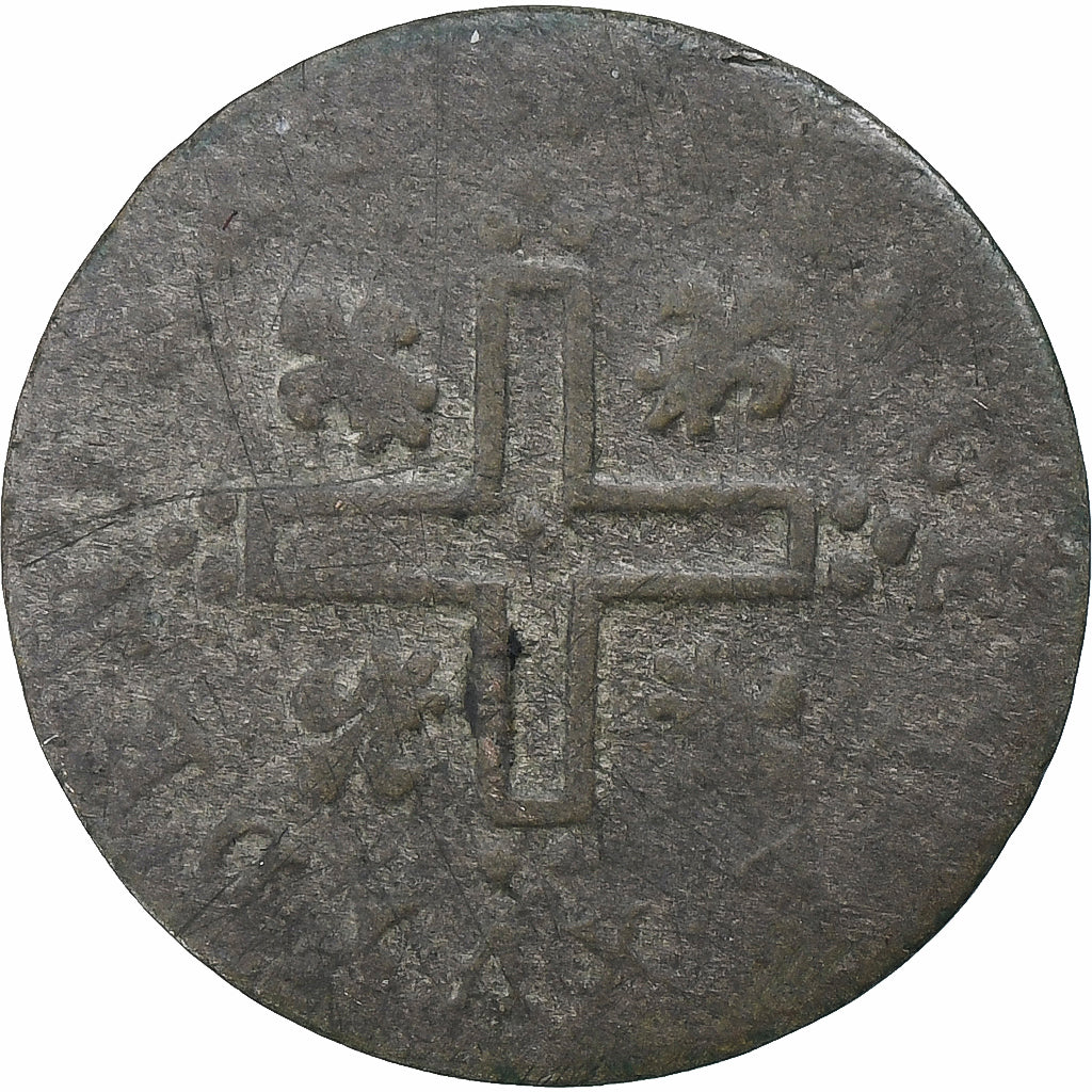 Frankreich, Louis XIV, 15 Deniers, 1712, Metz, Billon, SGE+, Gadoury:95