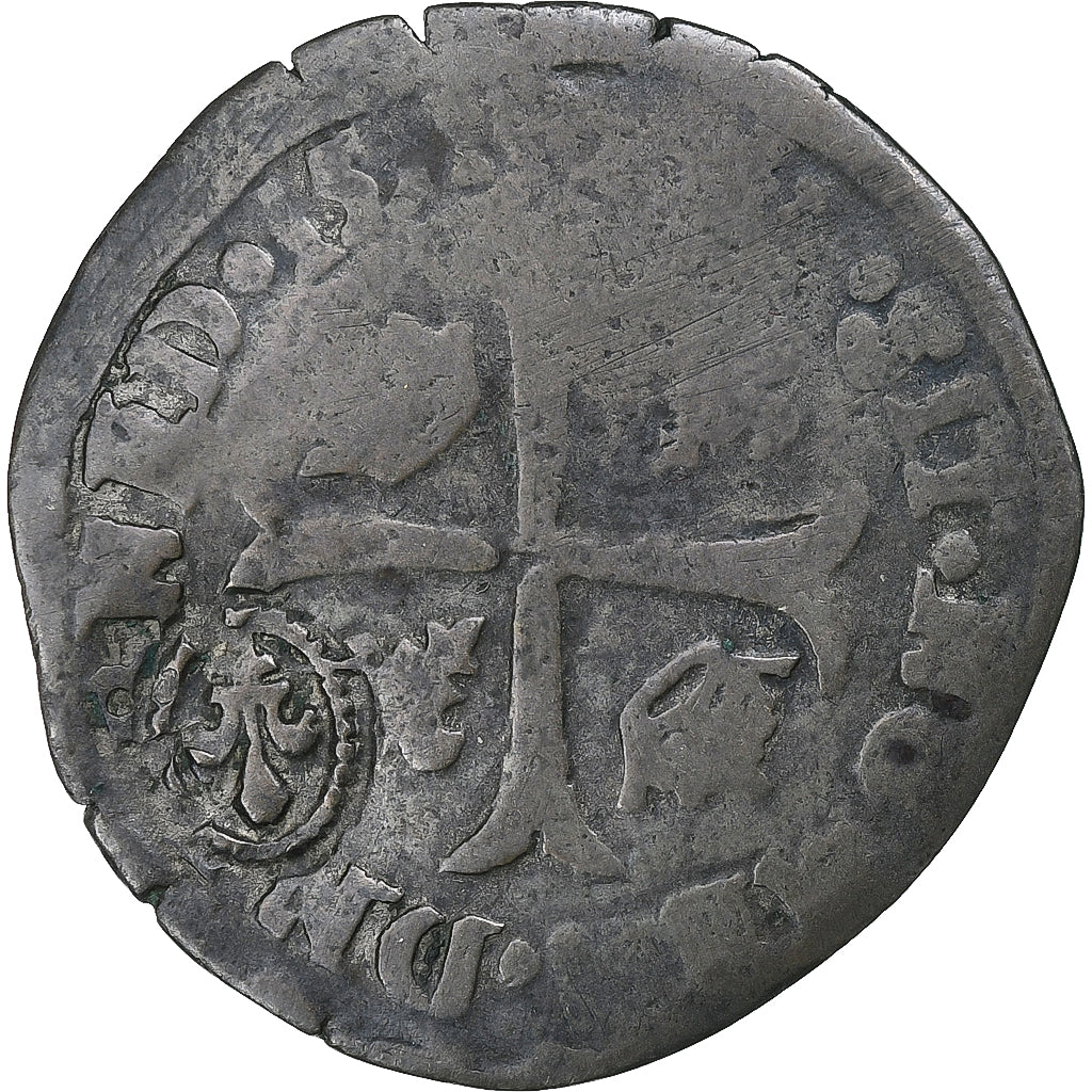 Frankrijk, Louis XIII, Quinzain (Douzain contremarqué), Billon, FR, Gadoury:21