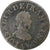 France, Louis XIII, Double Tournois, 1615, Paris, Copper, VF(20-25), Gadoury:5