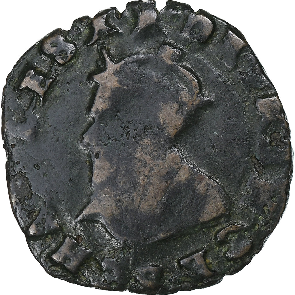 Francia, Charles X, Double Tournois, 15[??], Troyes, Rame, MB, Gadoury:510