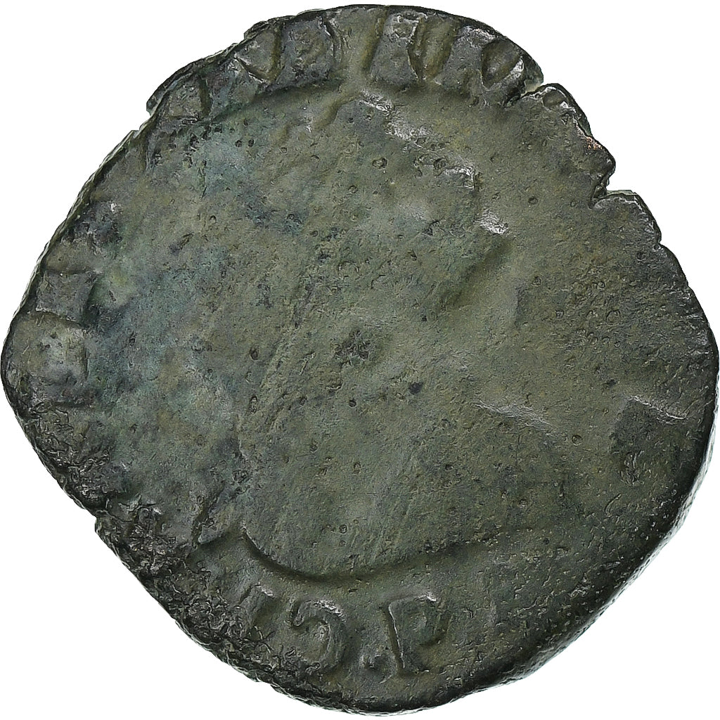 Francia, Charles X, Double Tournois, 1594, Dijon, Rame, MB, Gadoury:510