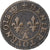 Francia, Henri III, Denier Tournois, Paris, Couronne, Cobre, BC+, Gadoury:450