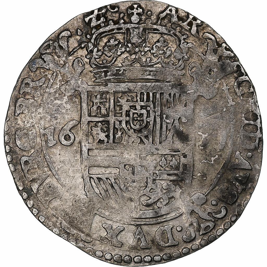 Países Baixos Espanhóis, duché de Brabant, Philip IV, Escalin, 1637, Anvers
