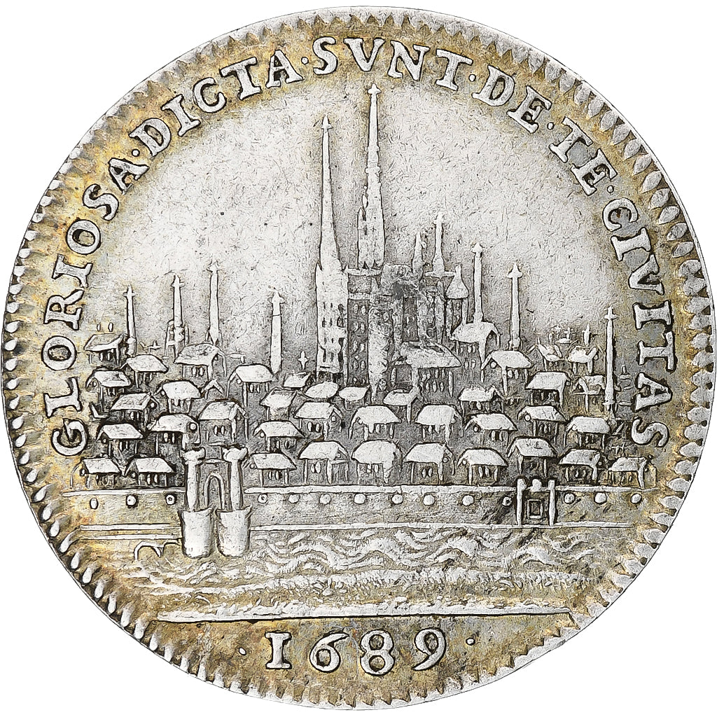 Francia, ficha, Louis XIV, Ville de Chartres, 1689, Argento, BB