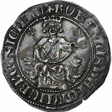 County of Provence, Robert d'Anjou, Carlin, 1309-1343, Silver, AU (55-58)