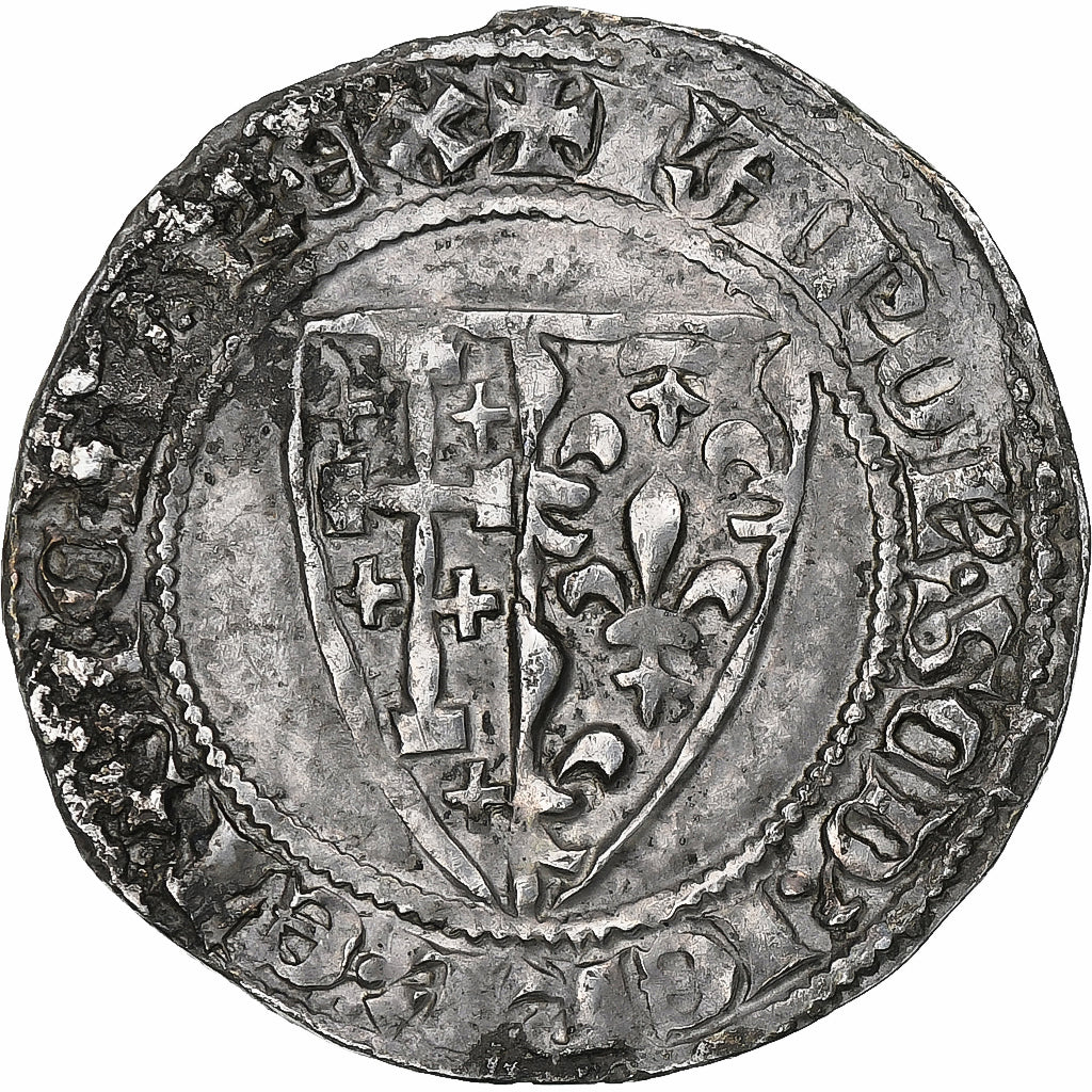 Italie, Royaume de Naples, Charles II d'Anjou, Salut d'argent, 1285-1302, Naples
