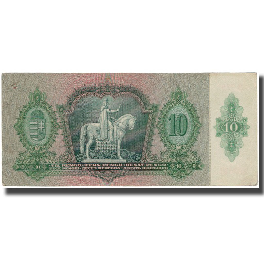 Banknot, Węgry, 10 Pengö, 1936-12-22, KM:100, EF(40-45)