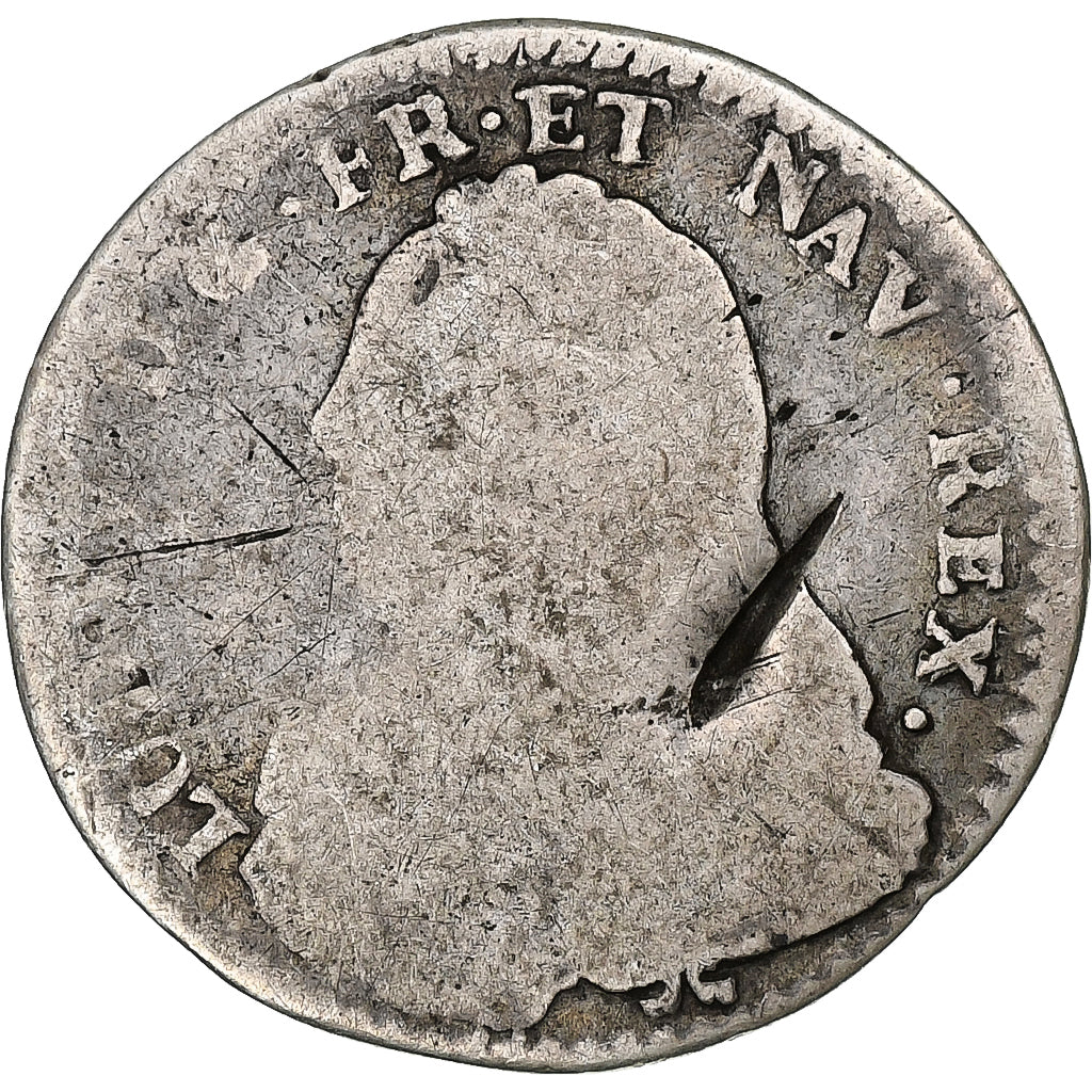 Frankrijk, Louis XV, 1/10 Écu aux branches d'olivier, 1737, Grenoble, Zilver