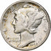 United States, Mercury Dime, 1942, Philadelphia, Silver, EF(40-45), KM:140