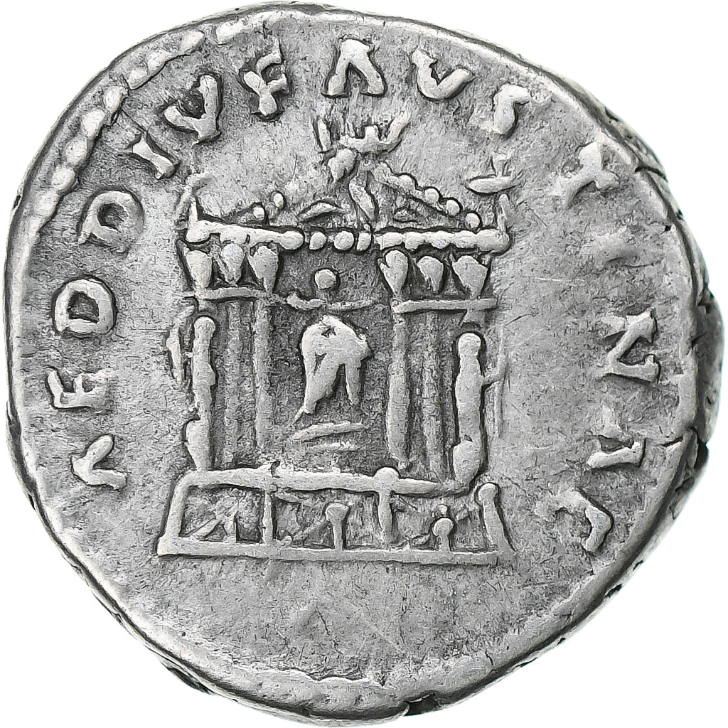 Diva Faustina I, Denarius, 141, Rome, Silber, SS, RIC:343
