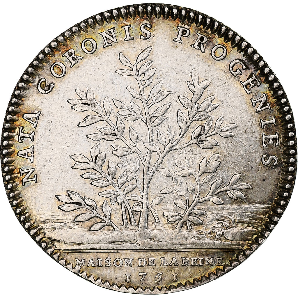 Frankreich, betaalpenning, Marie Lesczinska, Maison de la Reine, 1751, Silber