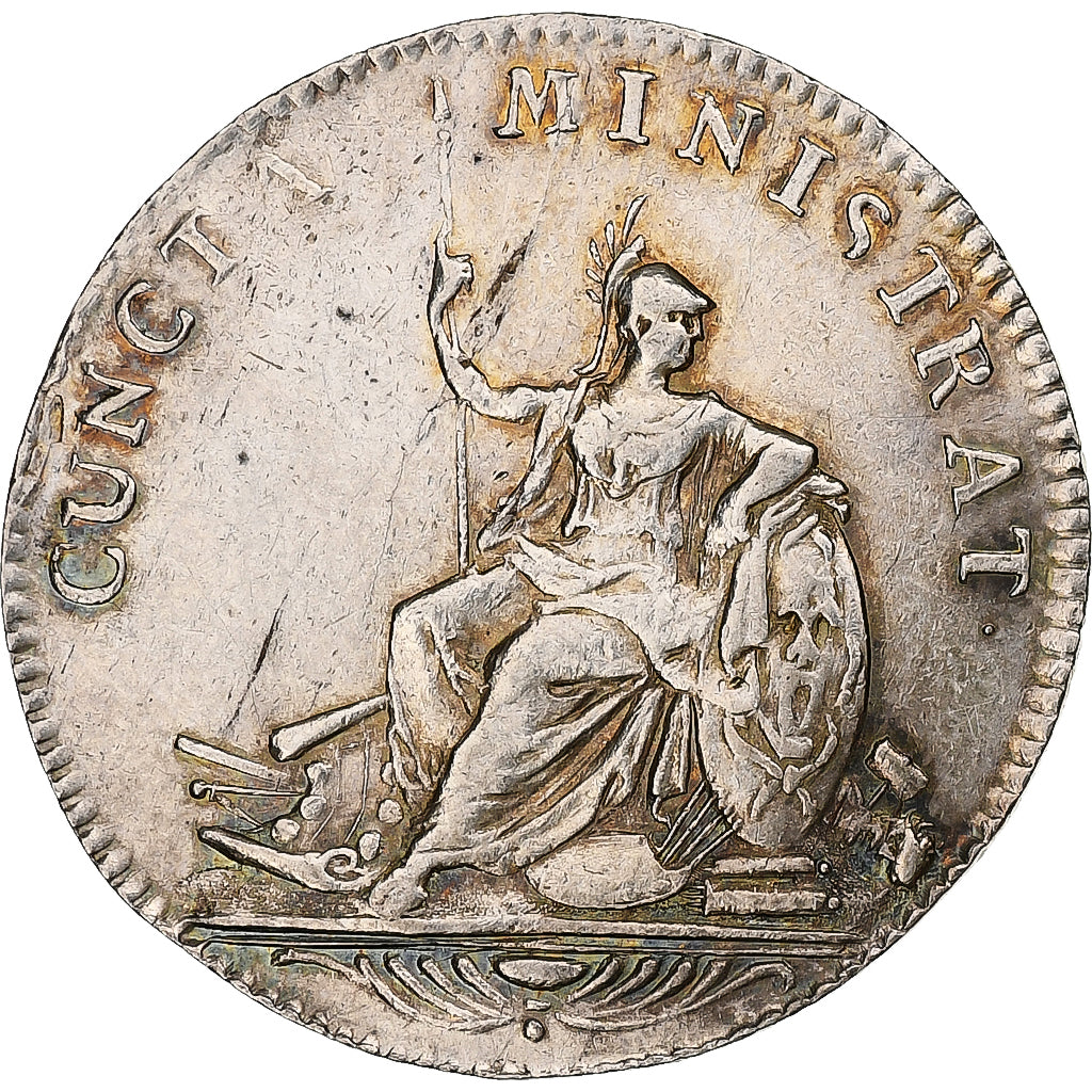 Frankreich, betaalpenning, Louis XIV, Cuncta Ministrat, ca. 1712, Silber, SS+