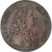 France, Token, Louis XIV, Hercule et Achelous, 1673, Copper, EF(40-45)