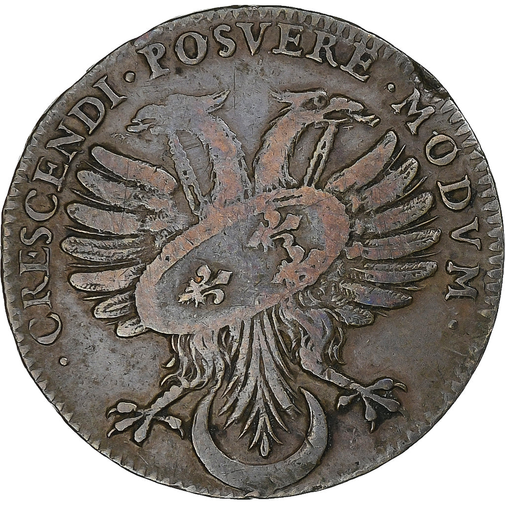 France, Token, Louis XIV, Marie-Thérèse d'Autriche, Copper, VF(30-35)