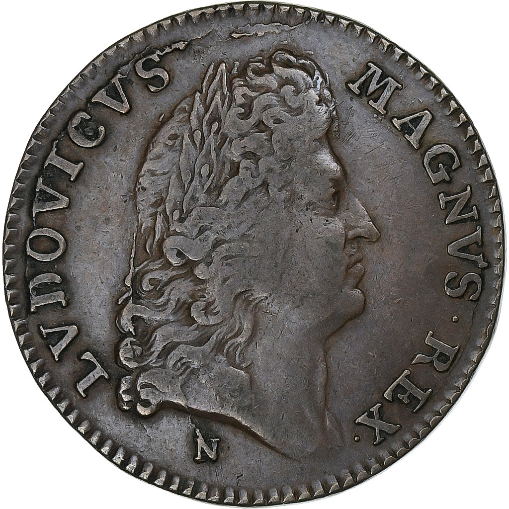 France, Token, Louis XIV, Cunctis Dat Vivere, Copper, VF(30-35), Feuardent:12850