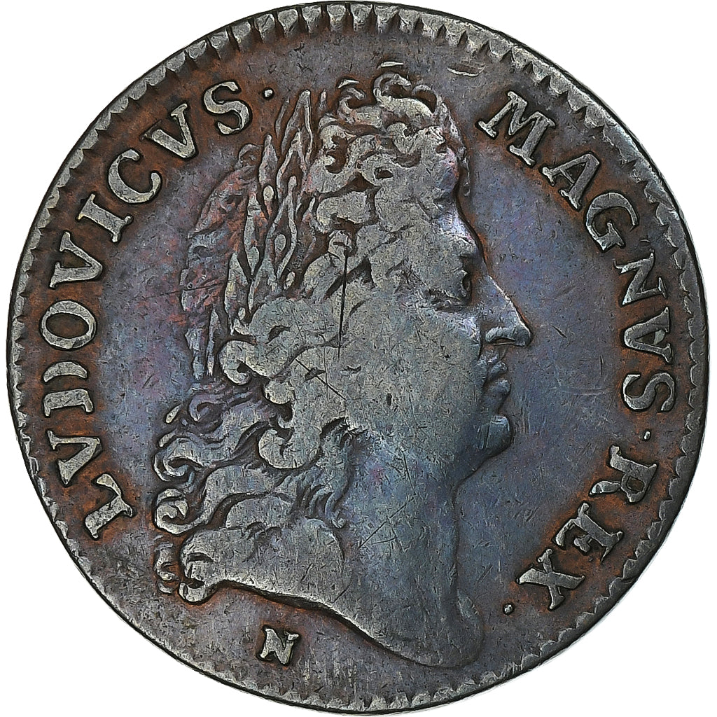 France, Token, Louis XIV, La vigilance, Copper, VF(30-35), Feuardent:12852