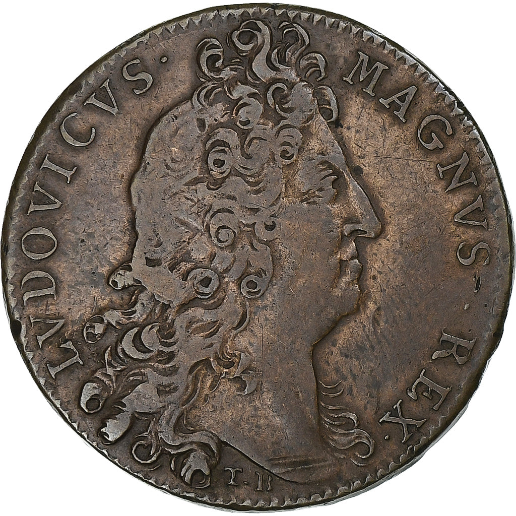 Frankreich, betaalpenning, Louis XIV, Galères Royales, Rynberck, Kupfer, S+
