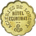 Francia, Aciéries de Longwy, Hôtel Economat, 20 Centimes, 1883, EBC, Latón