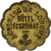 Francia, Aciéries de Longwy, Hôtel Economat, 20 Centimes, 1883, MBC, Latón
