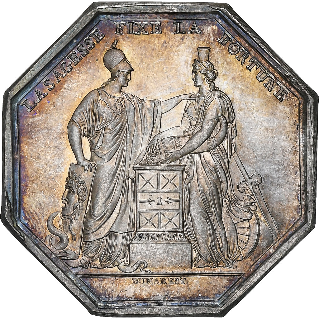 France, Jeton, Banque de France, An VIII, Argent, Dumarest, SUP