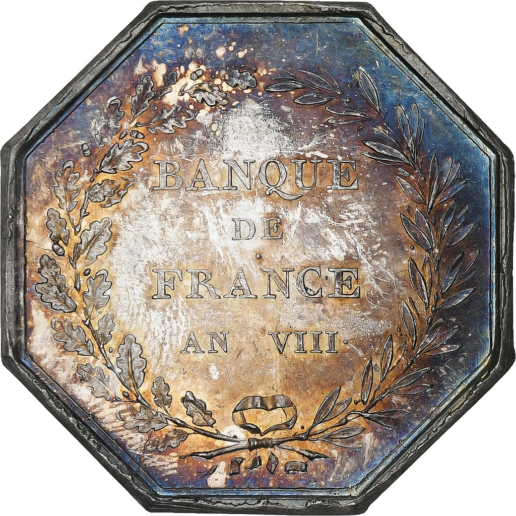 France, Jeton, Banque de France, An VIII, Argent, Dumarest, SUP
