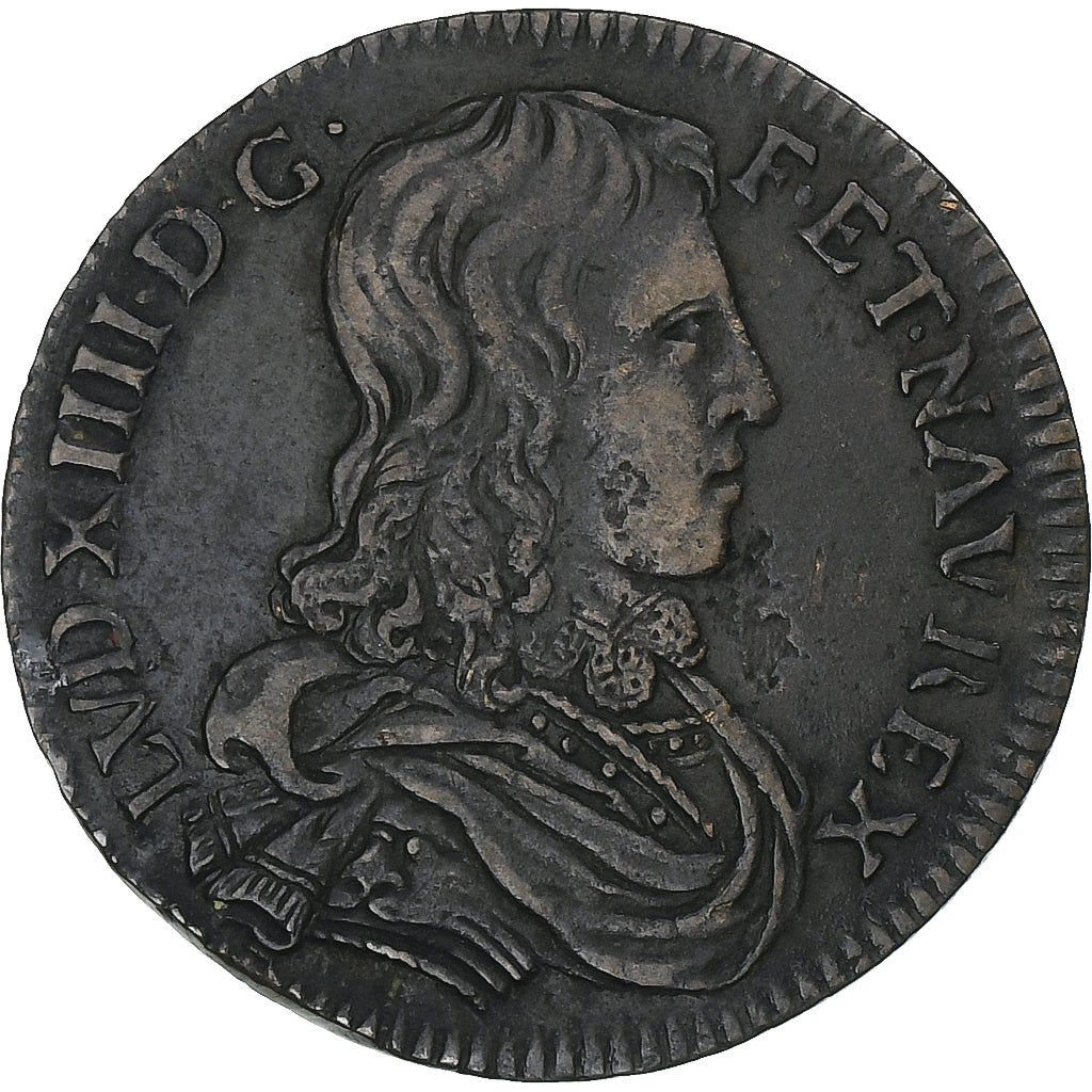France, Token, Louis XIV, Réforme de la justice, Copper, EF(40-45)