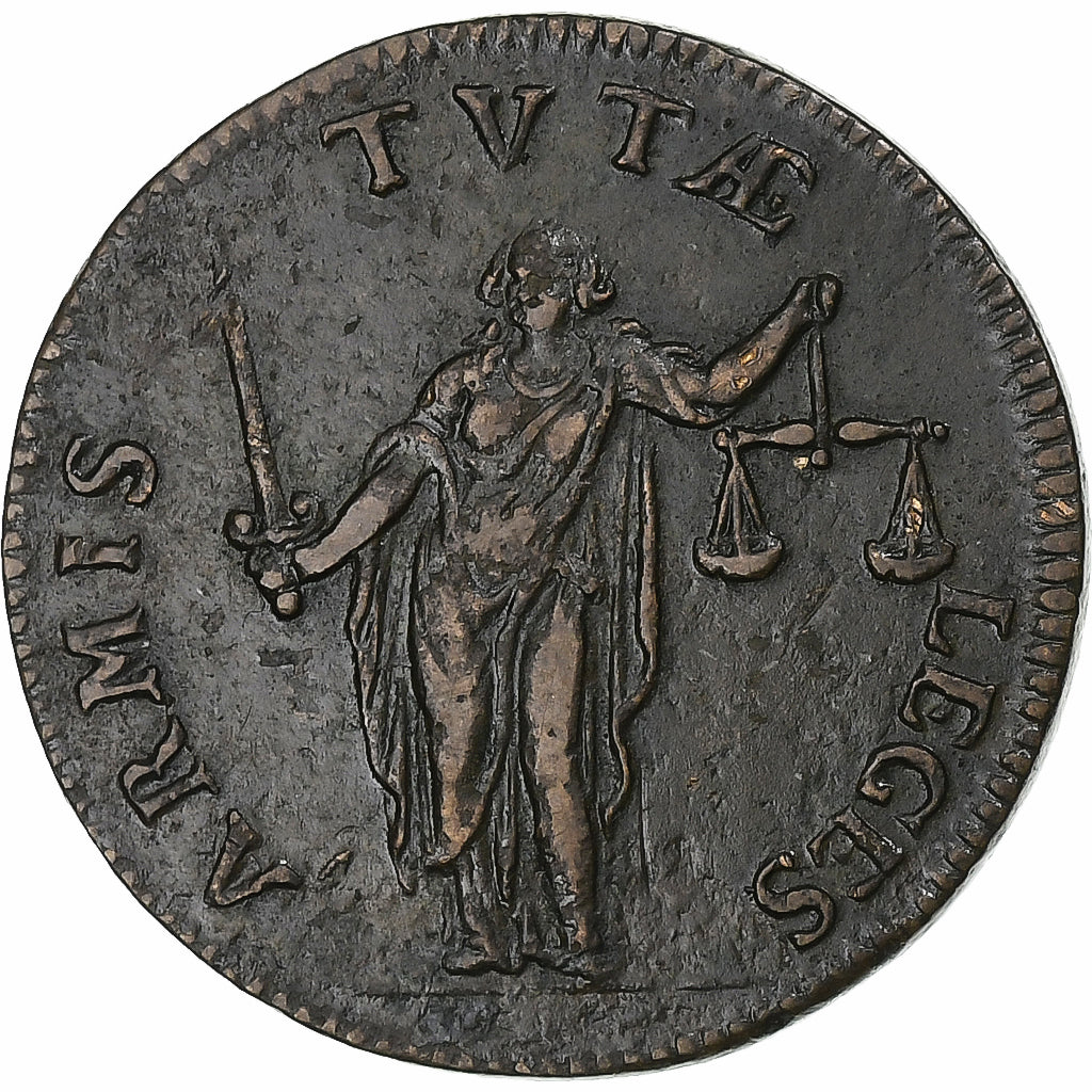 France, Token, Louis XIV, Réforme de la justice, Copper, EF(40-45)
