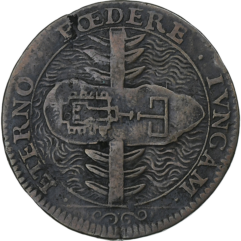 France, Token, Louis XIV, L'île des faisans, Copper, VF(30-35), Feuardent:13027