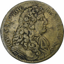 France, Jeton, Louis XIV, Rattachement de Bar à la France, 1680, Laiton, TTB