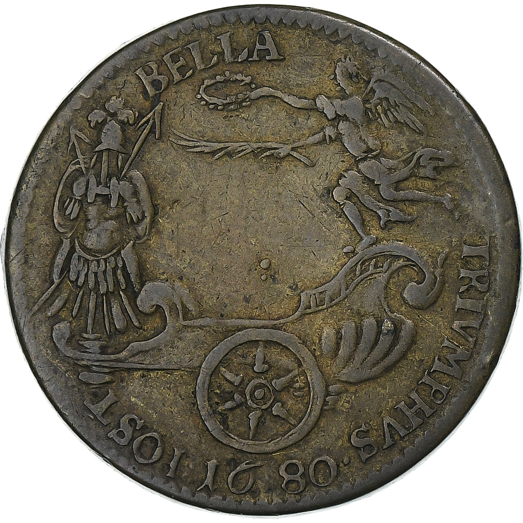 France, Jeton, Louis XIV, Rattachement de Bar à la France, 1680, Laiton, TTB