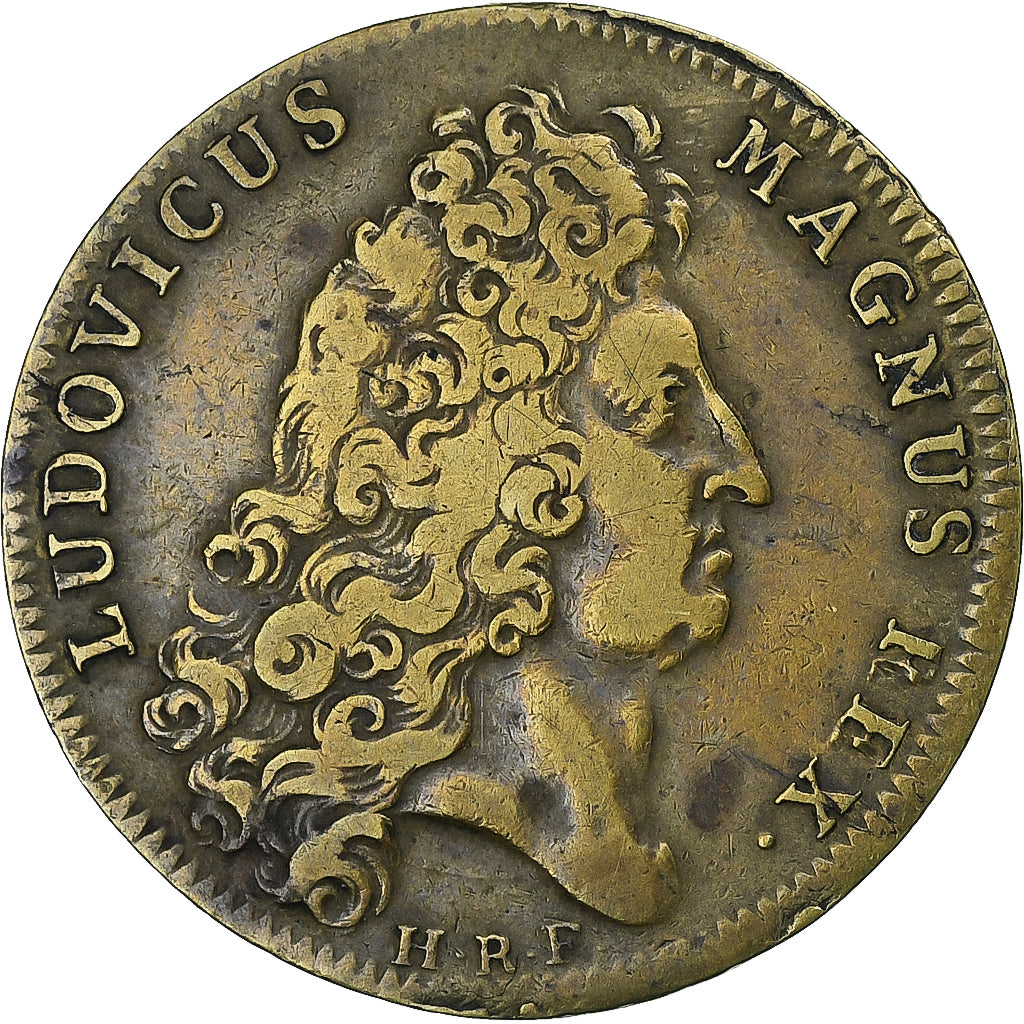 França, Token, Luís XIV, Comptabilité des Bâtiments du roi, Latão