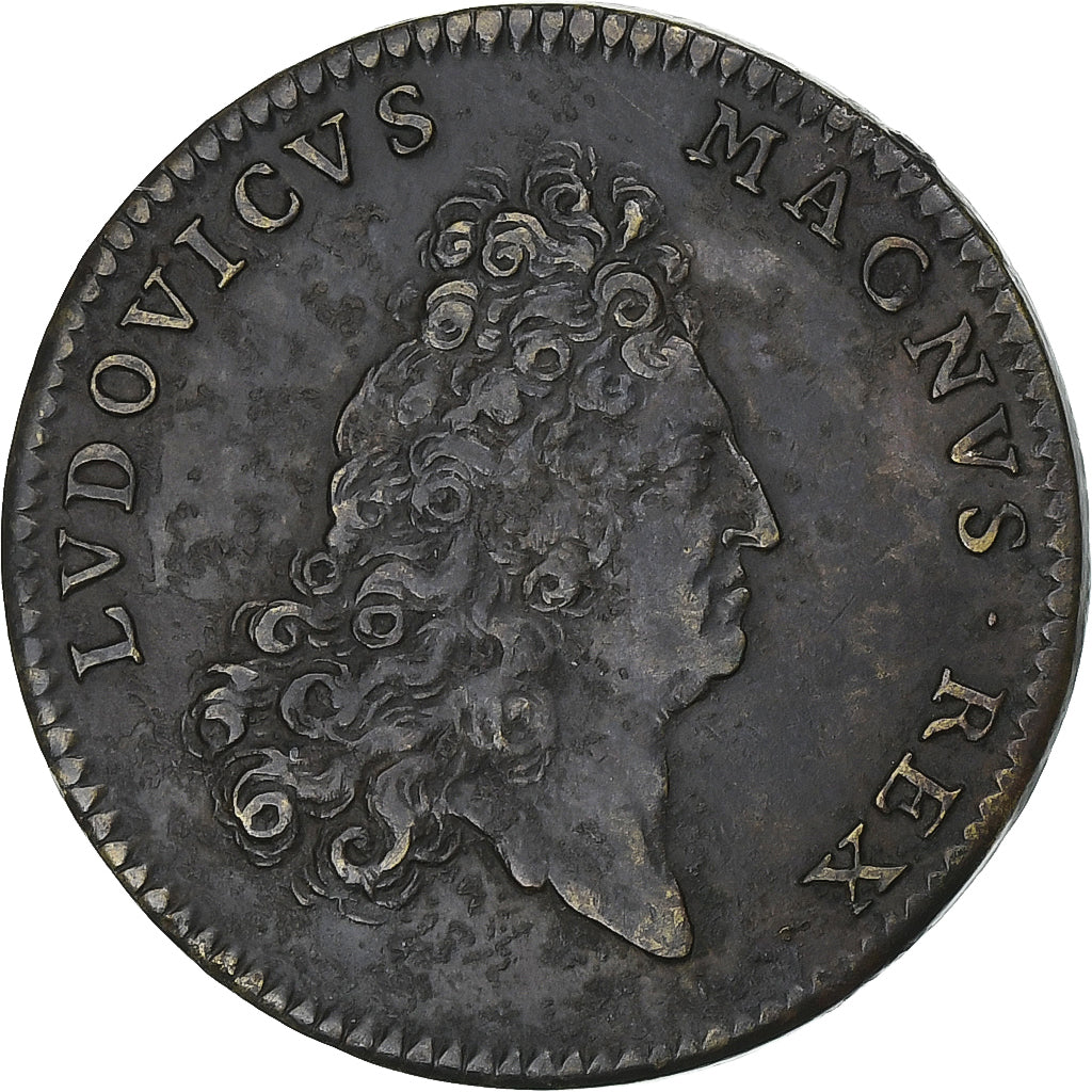 France, Jeton, Louis XIV, Les payeurs des rentes, Cuivre, TTB, Feuardent:12566