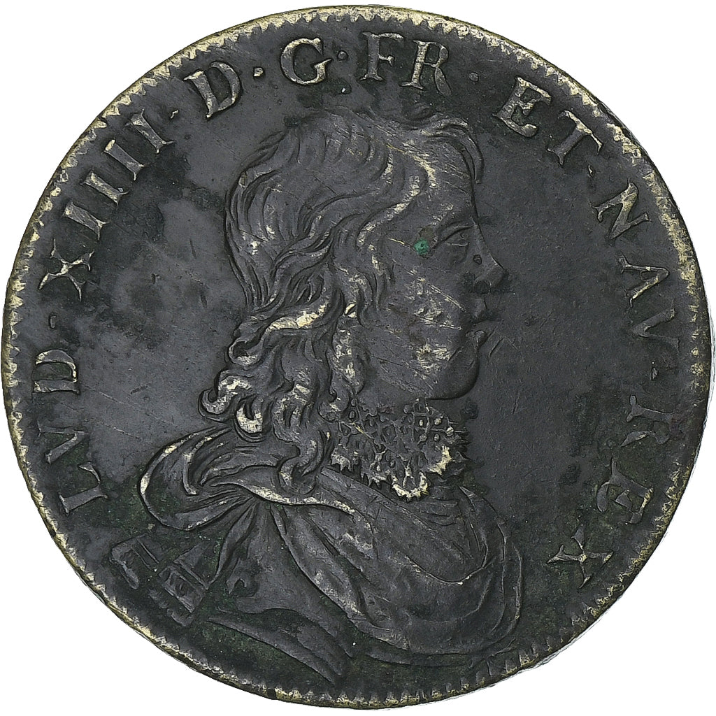 France, Token, Louis XIV, Brass, VF(30-35), Feuardent:12154